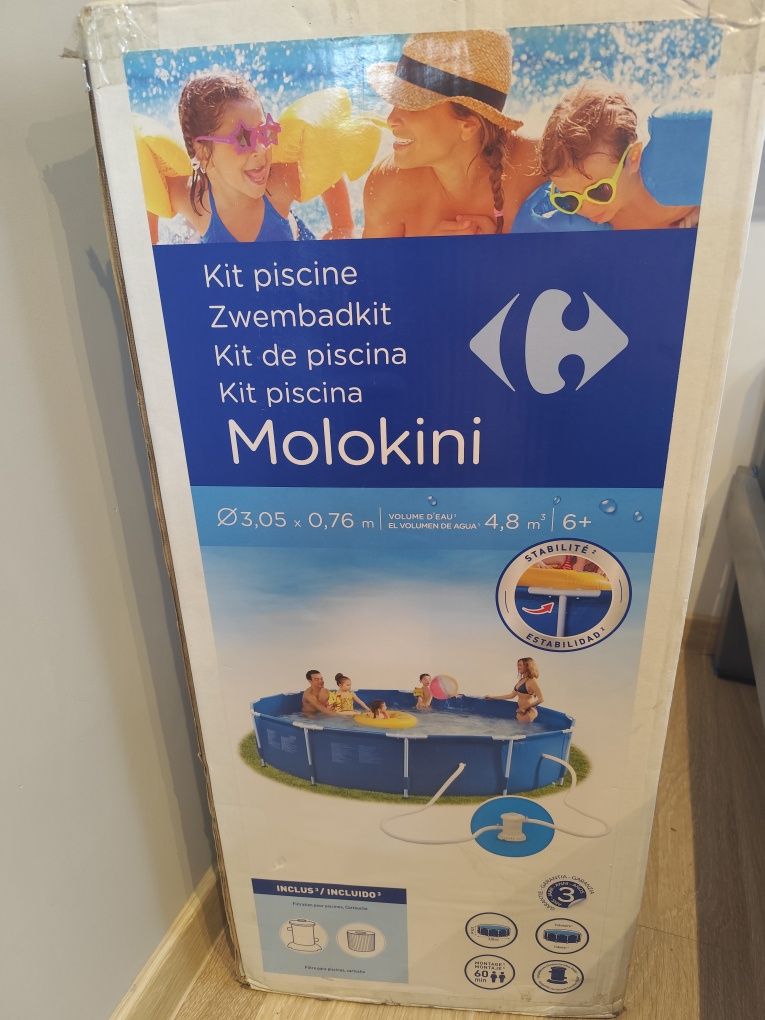 Basen 300 76 nowy + pompa komplet