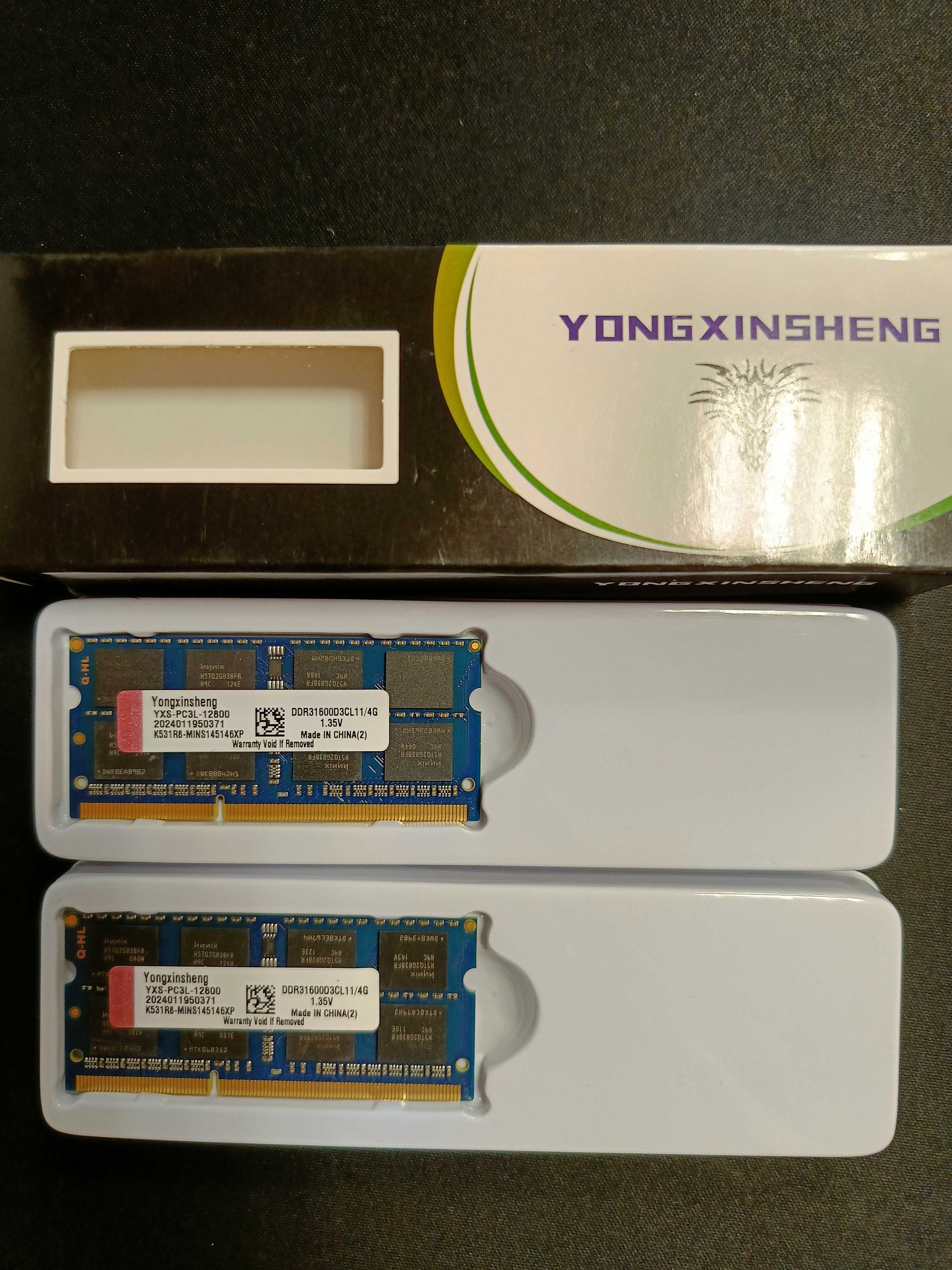 Zestaw DDR3/DDR3L 8GB (4GBx2) Pamięć RAM do laptopa 1600MHz