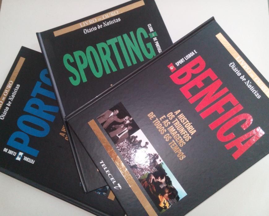 SL Benfica, Sporting CP e FC Porto (3 Livros de capa dura)