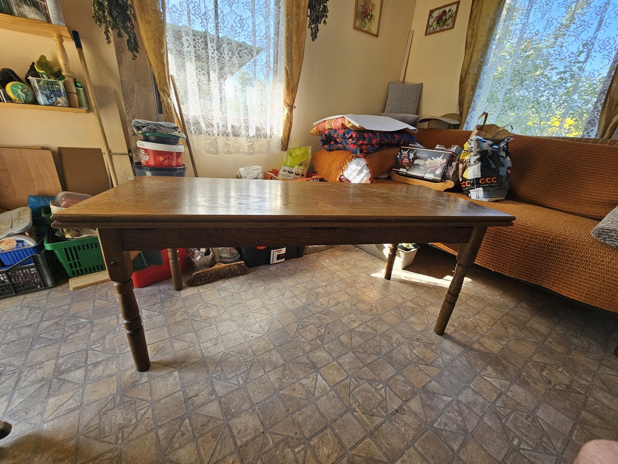 Stół/Ława rozkładana drewniana
