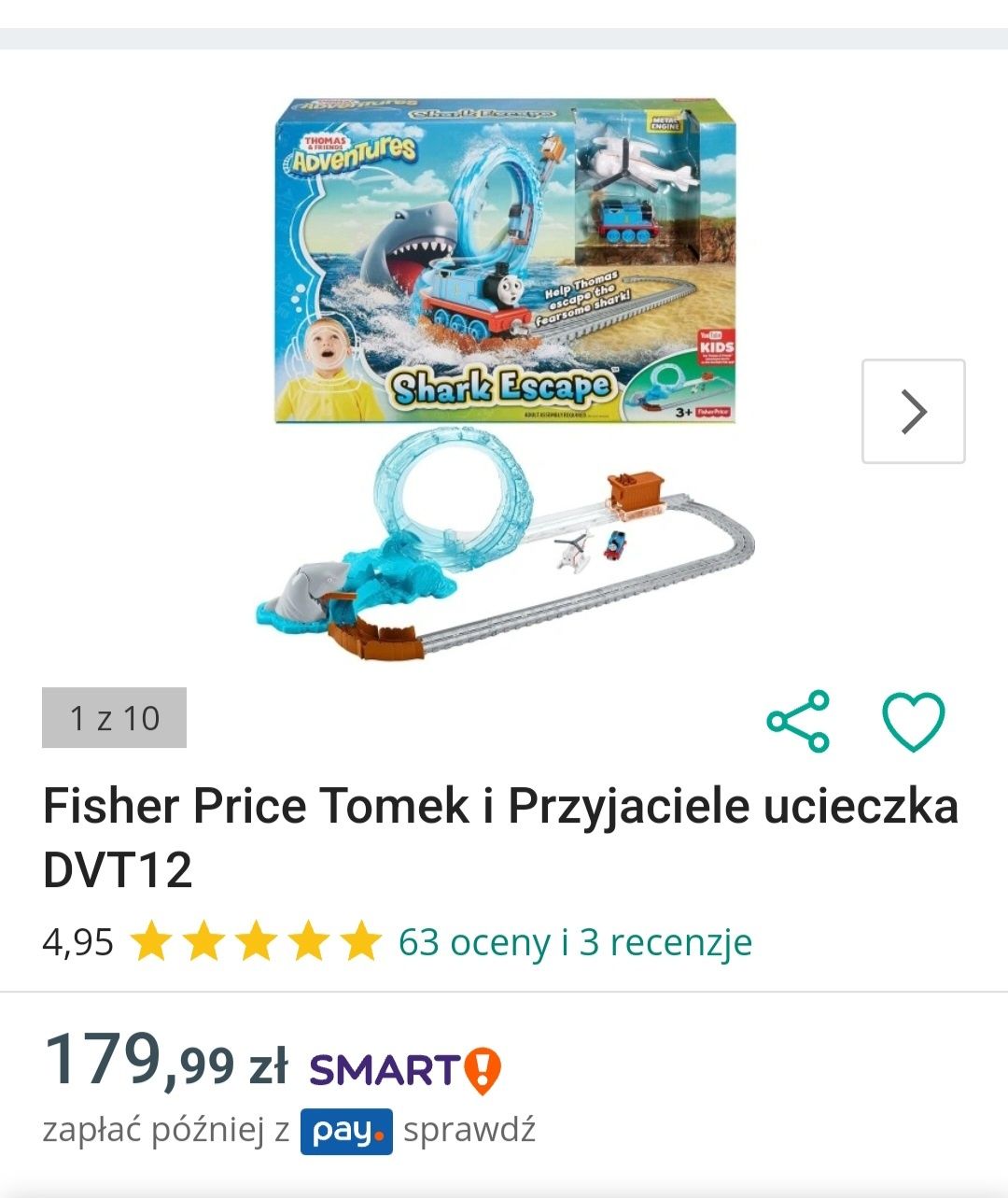 Tomek I przyjaciele ucieczka przed rekinami