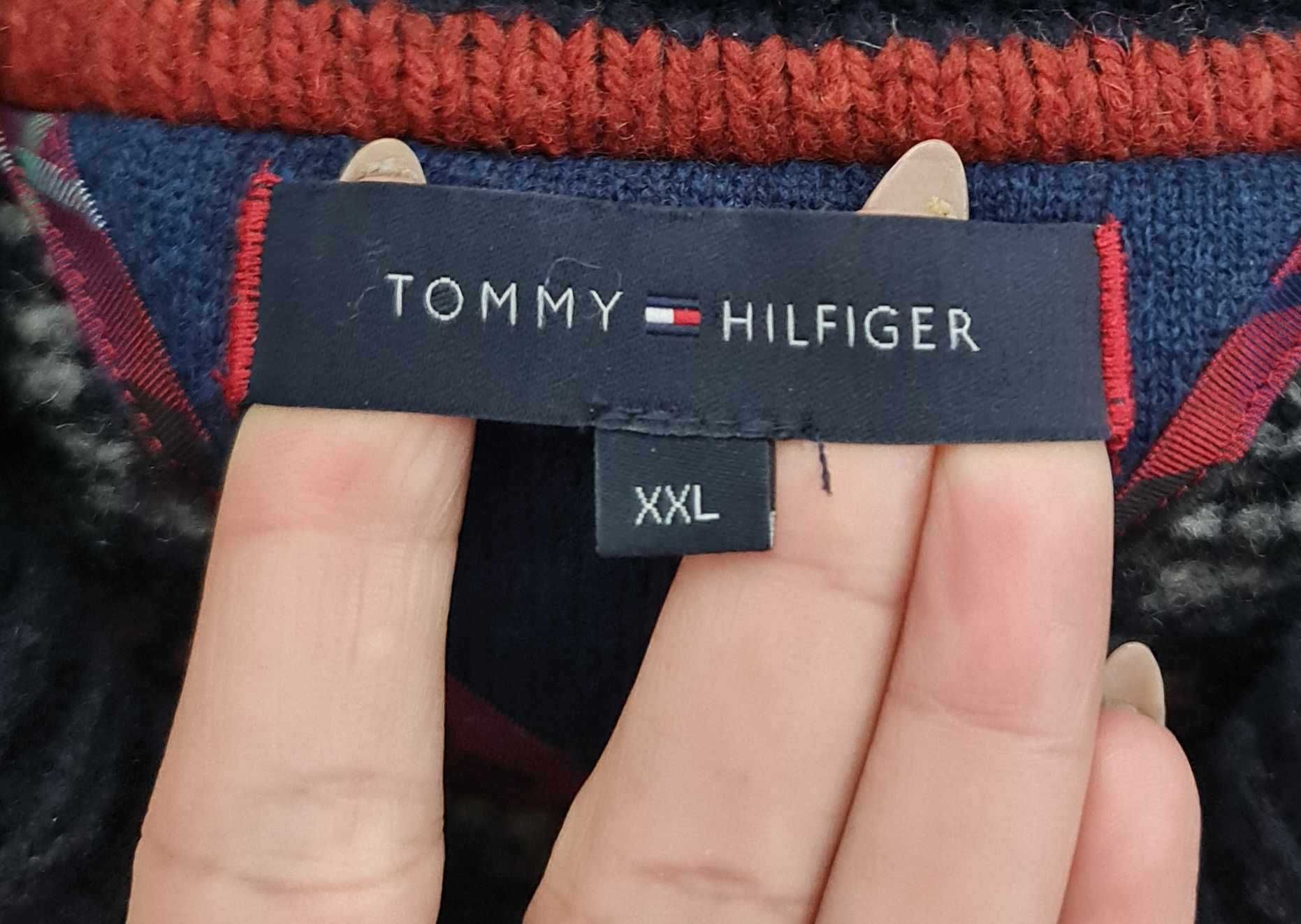 Tommy Hilfiger XXL sweter męski wełniany