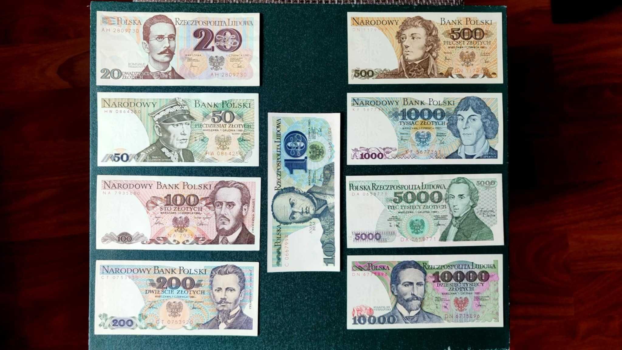 Mały PRL zestaw banknotów