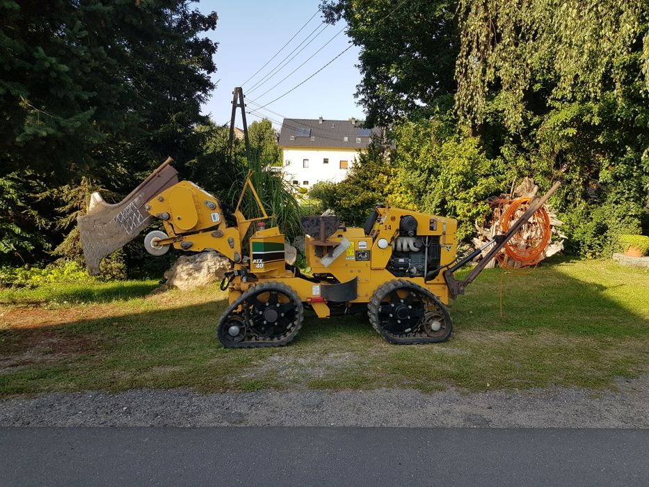Vermer PTX40 pługoukładacz z wibracyjn  koparka łańcuchowa  koparka ła