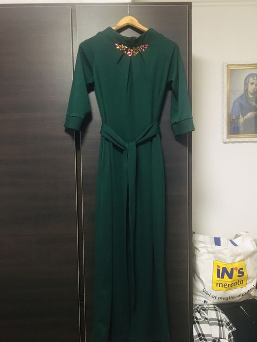 Платье в пол с камнями качество люкс