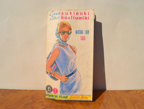 Gazetka kolekcjonerska- "Świat mody" Wiosna Lato 1965 Moda polska PRL