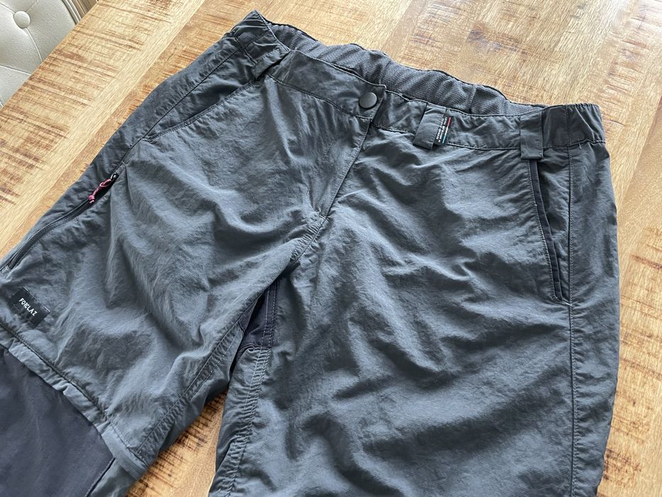 Spodnie trekkingowe górskie damskie Forclaz 2 w 1 odpinane nogawki