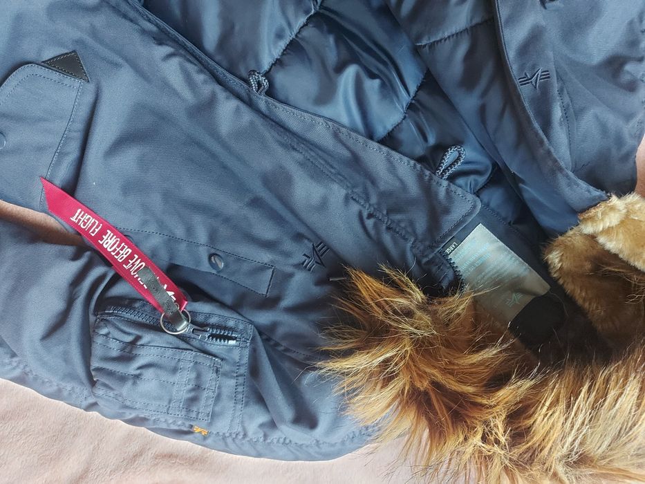 Alpha Industries N-3B Parka granatowa size L alaska  Nowa