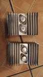 Tranzystory kd502 2n3055 na radiatorze do końcówki mocy unitra
