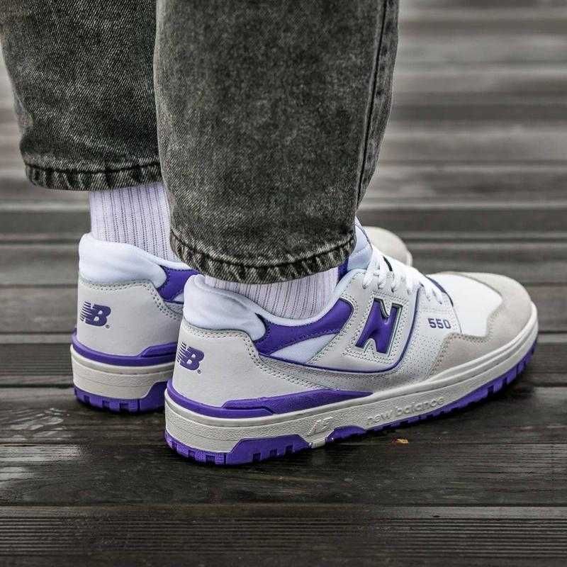 Кросівки, які точно підійдуть всім! New Balance 550 White Purple