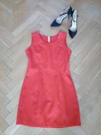 Czerwona sukienka bez rękawów M / 38