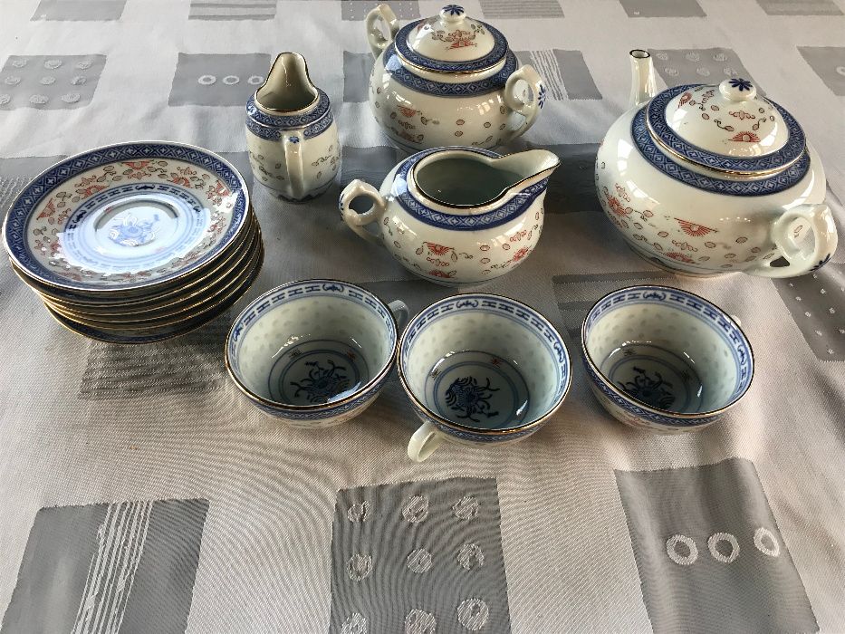 Serwis z porcelany do herbaty chinski