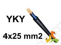 WYPRZEDAŻ MAGAZYNU Kabel energetyczny YKY żo 4x25 RMC 1kV /bębnowy