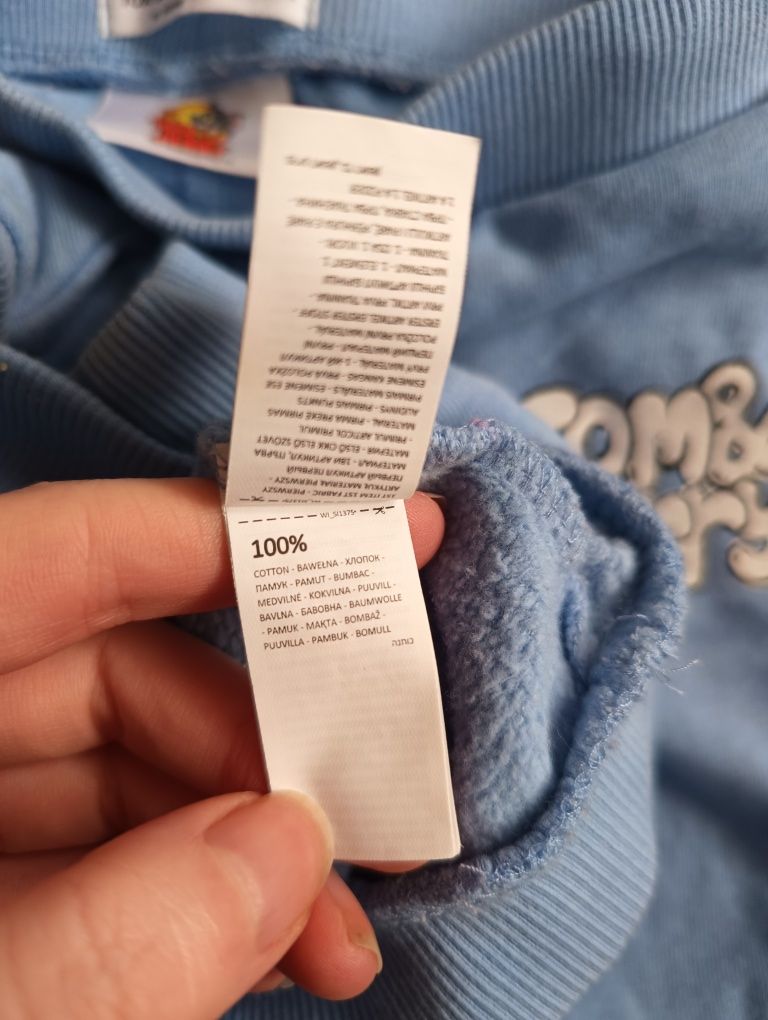 Komplet niemowlęcy 62 błękitny tom i Jerry kot mysz z bajki dla chłopc