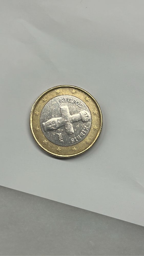 Moeda de 1 euro Chipre 2008