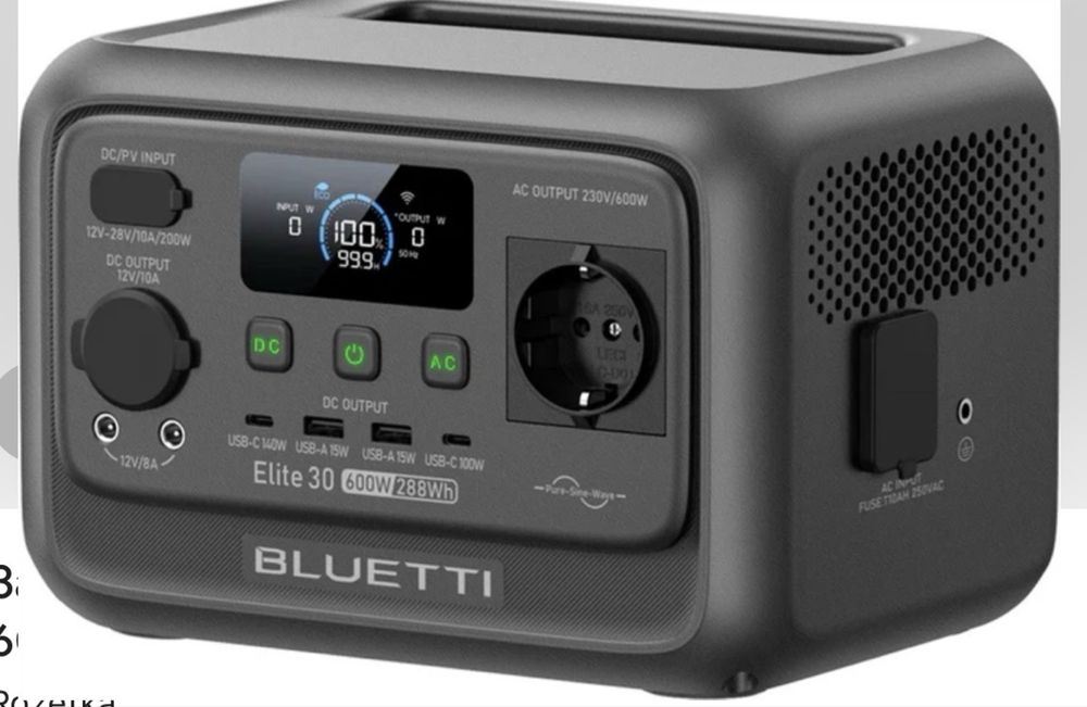 Зарядна станція bluetti elite 30