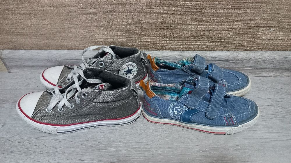 Кеды Converse 32р, мокасины cool club 30p для мальчика