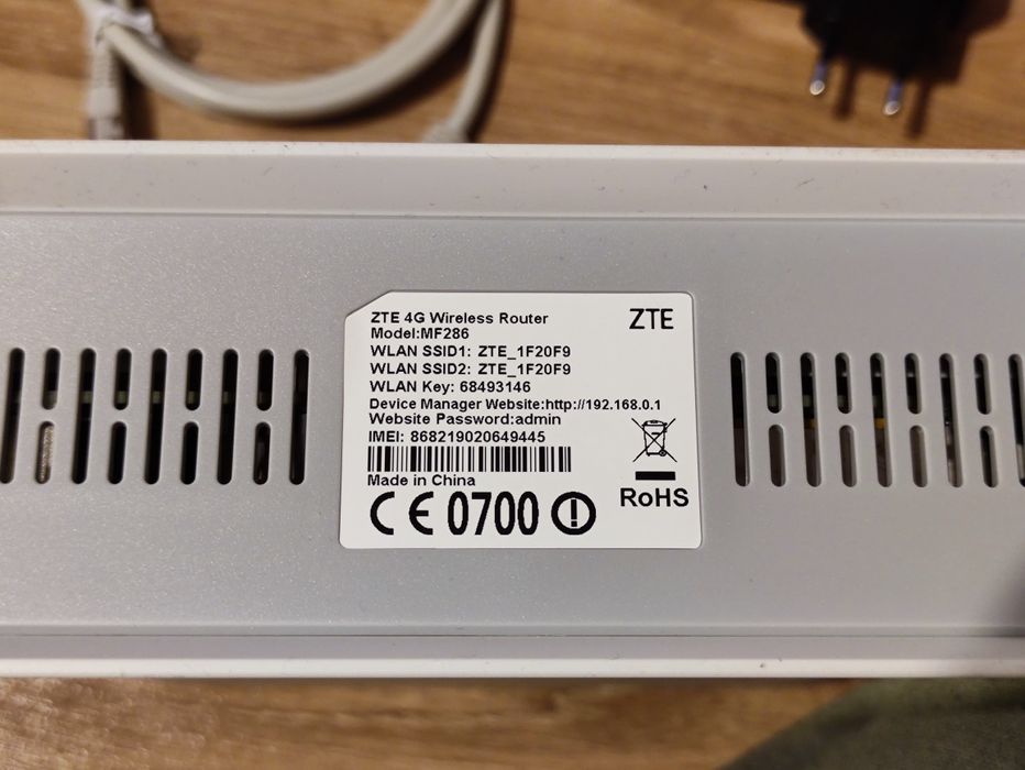 ZTE MF286 router LTE