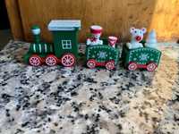 Comboio de decoração natal