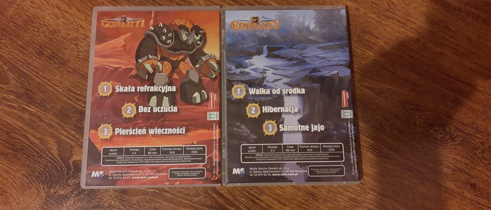 Bajki na DVD Gormiti