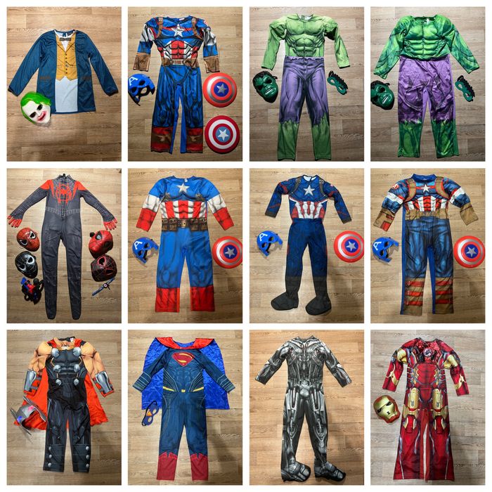 Костюм супергерой для мальчика на 7-8 лет 122-128 карнавальный