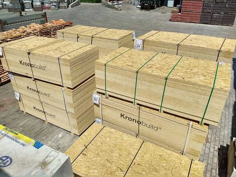 Плита OSB-3 KRONOSPAN (10х2500х1250 мм) лакована, склади у Чернівцях