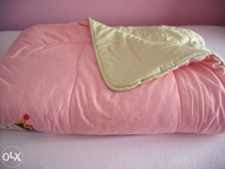 Conjunto de edredão rosa - Quarto menina