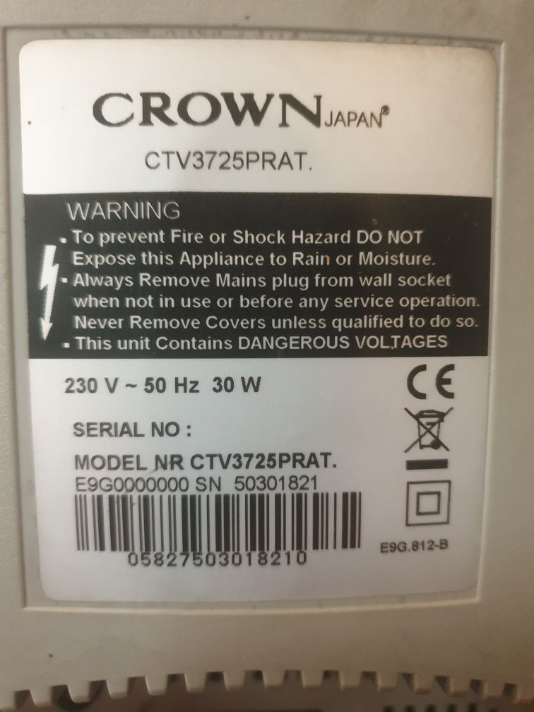 Televisão Crown Japan 37cm