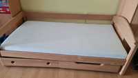 Łóżko drewniane z 2 szufladami 170x90