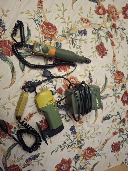 PROXXON zestaw mini frezarka, wyrzynarka ,zasilacz