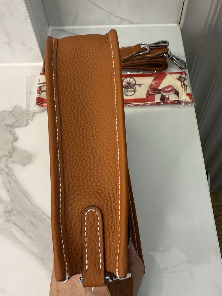 Сумка  Hermes Evelyne шкіряна /кожаная сумка женская /сумка міні