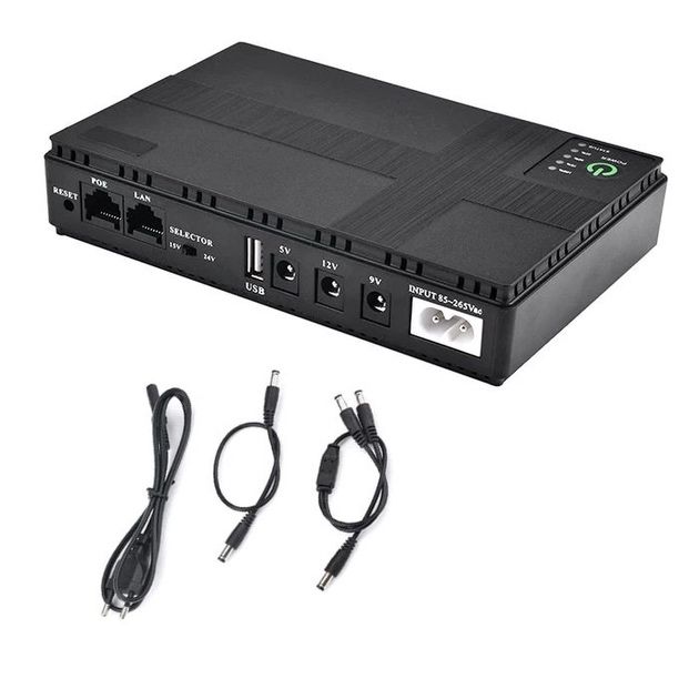 ДЖБ УПС безперебійник павербанк для роутера 12000 mAh, 5V/9V/12V