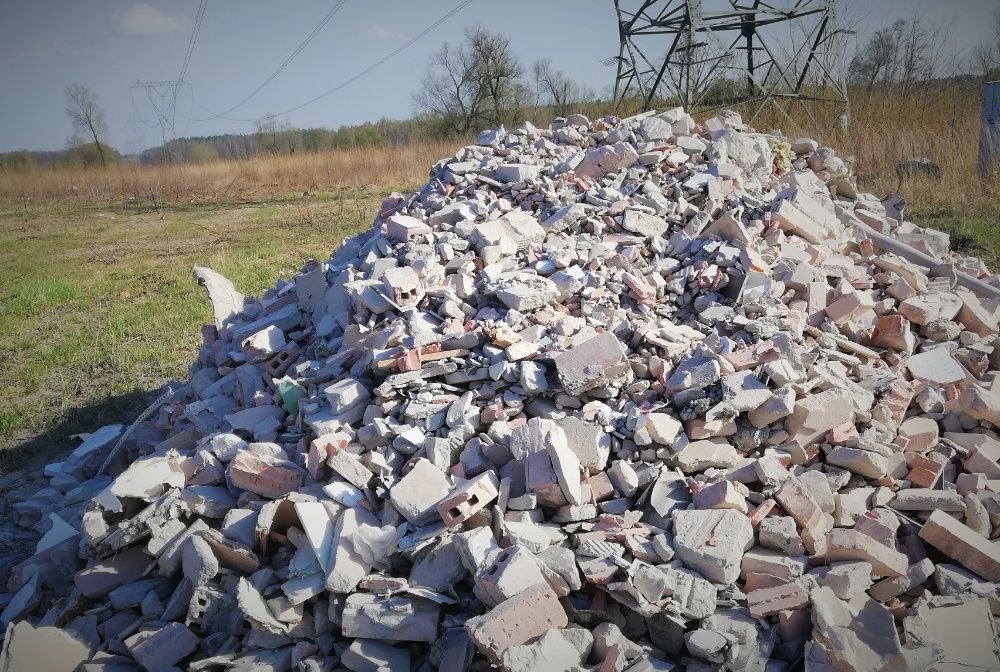 Gruz betonowo-ceglany, budowlany, rozbiórkowy, z recyklingu, tłuczeń