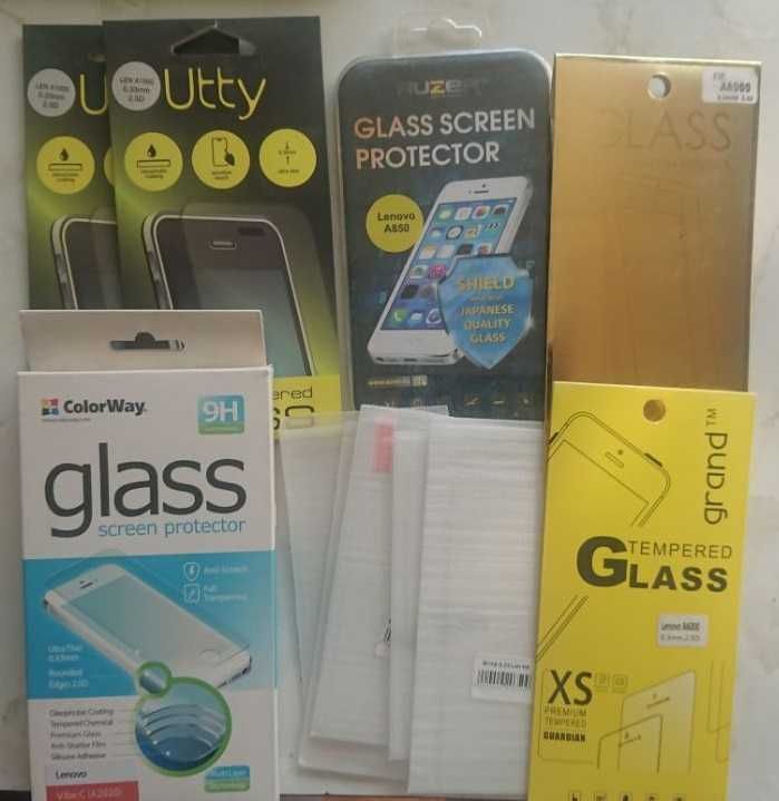 Защитное стекло для телефона Sony, Lenovo, Huawei, LG, Asus, Motorola
