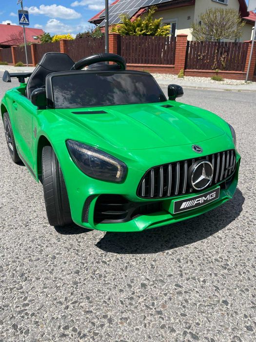 Auto na akumulator Mercedes GTR-S Miękkie koła EVA SKÓRA Pilot