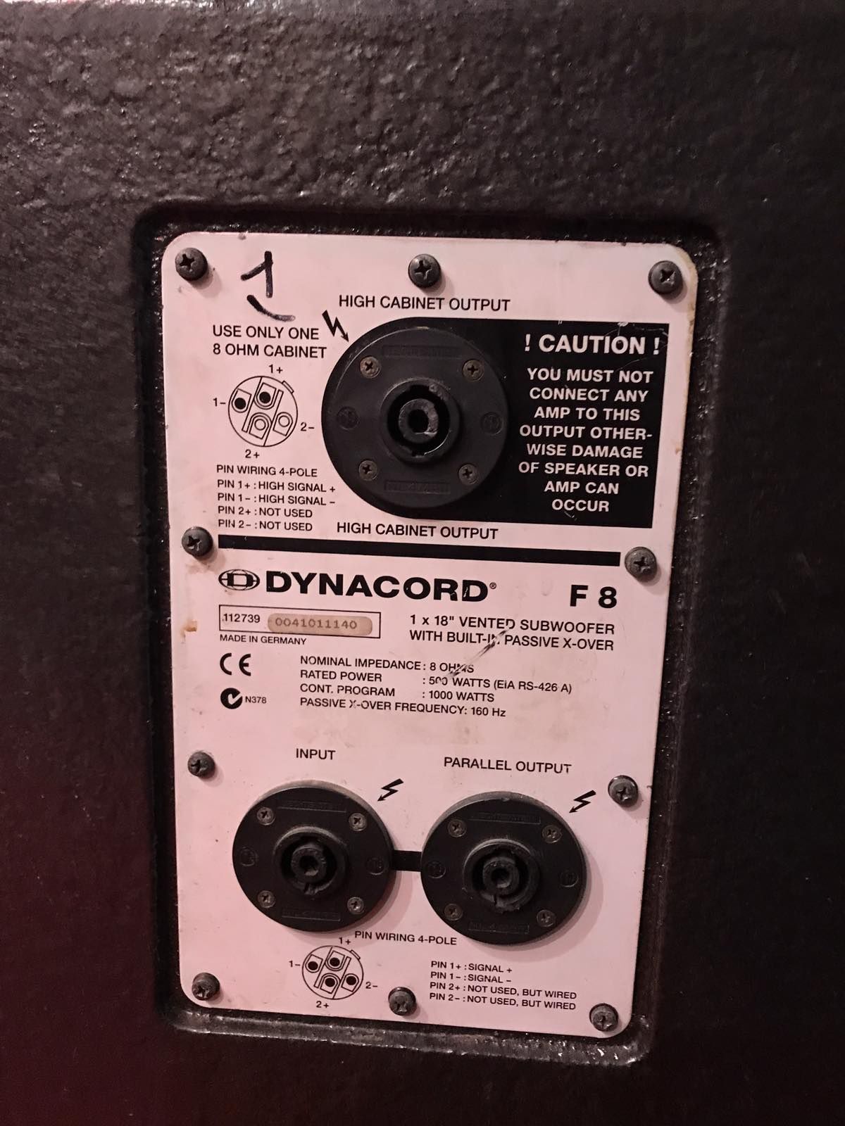 Акустична система Dynacord F8