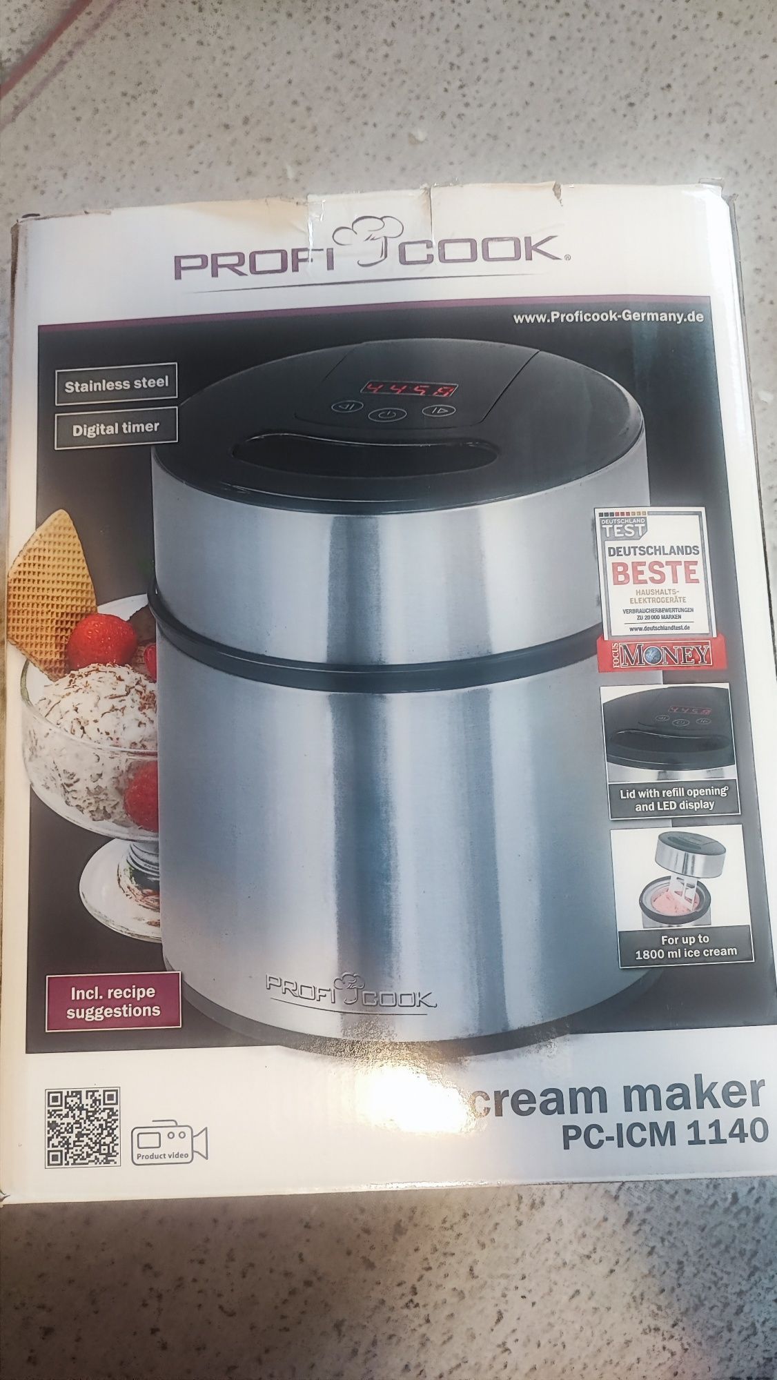 Maszynka do lodów PROFI COOK PC-ICM 1140