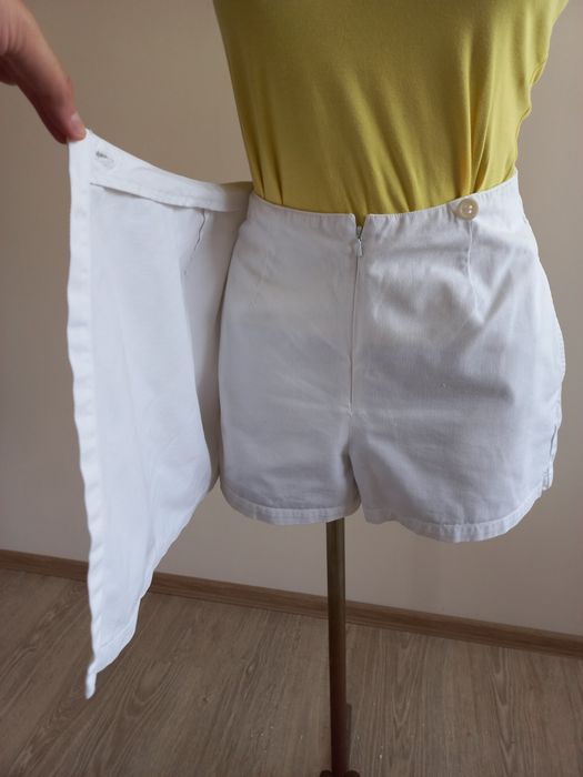 Białe spódnicospodenki damskie 100% bawełna J. CREW