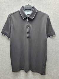 Koszulka polo Hugo BOSS M szary grafit bluzka regular fit