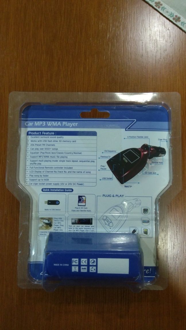 Emissor FM rádio leitor USB