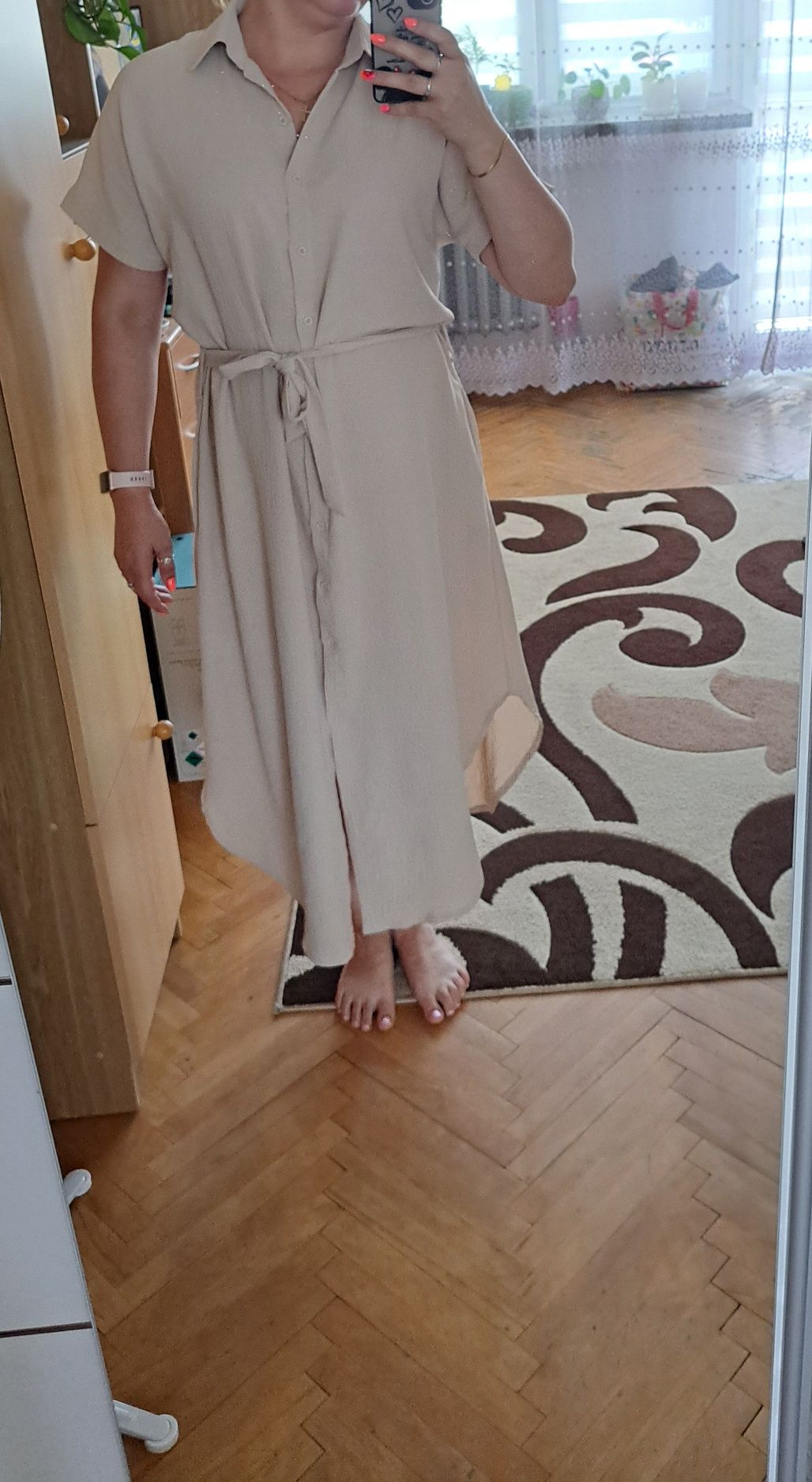 Sukienka koszulowa midi