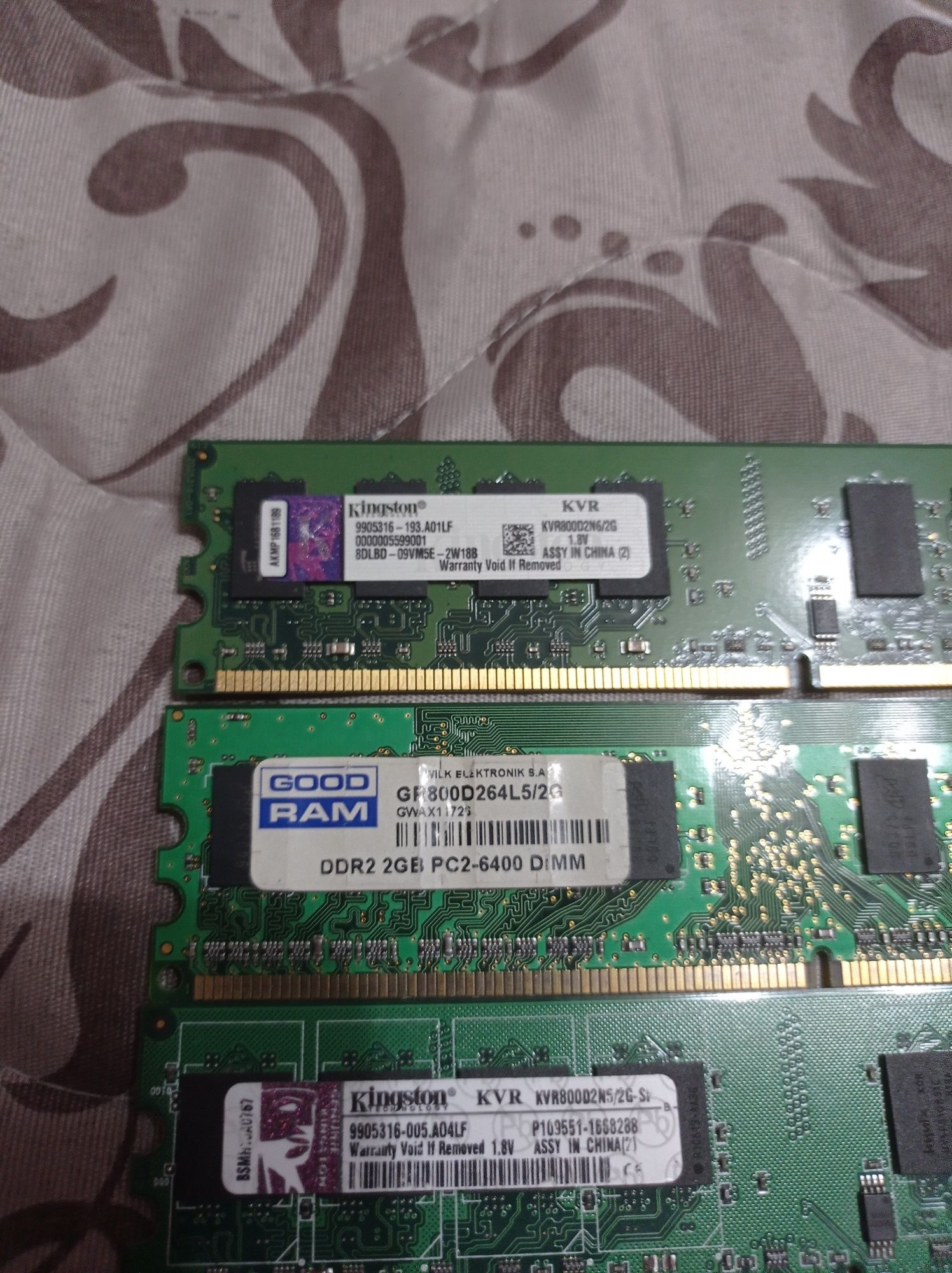 ОЗУ DDR2 2Gb 800Mhz 5 планок