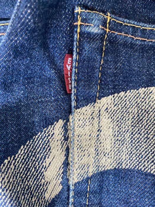 Spodnie Baggy Selvedge Denim Jeans Evisu Big Logo Daicock Vintage haft