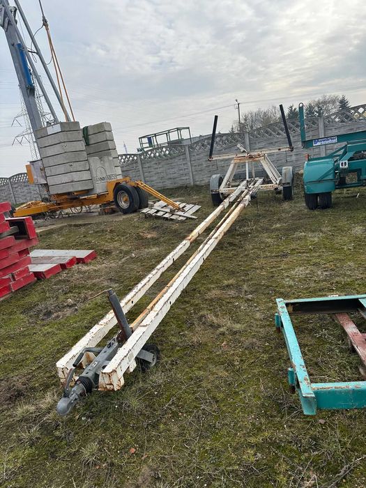 Przyczepa dłużycowa KAISER 2T dłużyca do stali słupów drutu dwukółka