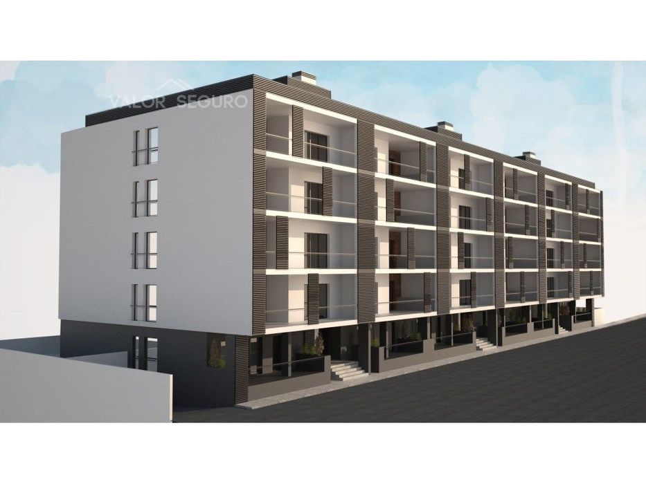 Apartamento T2 novo com garagem 2 viaturas e terraço no Sobralinho