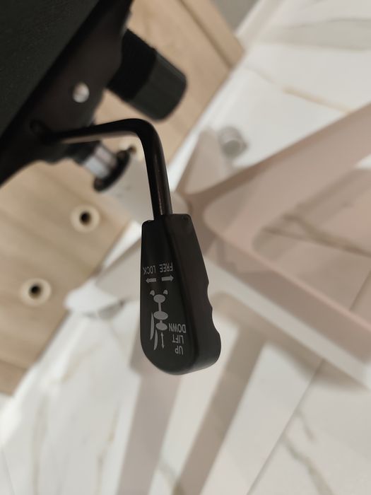 Krzesło biurowe,obrotowe,beżowy, fotel songmics