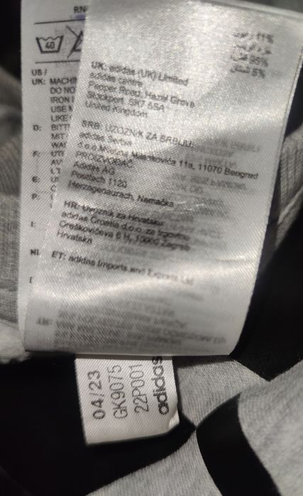 Свитшот Adidas Essentials Big Logo р  S З нюансом