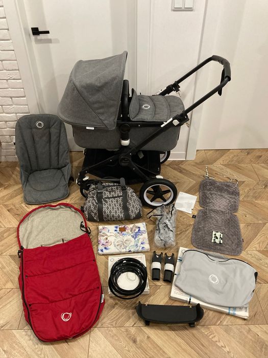 Wózek Bugaboo Fox 2w1 szary melanż