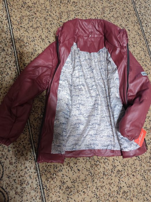 Курточка демисезонная кожзам рост 158 см