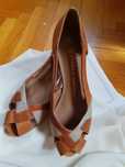 Buty baleriny skórzane